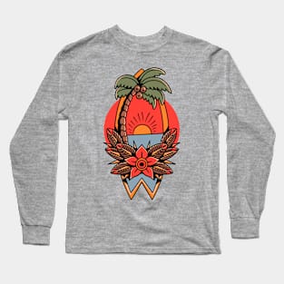 oldschool summer tattoo Long Sleeve T-Shirt